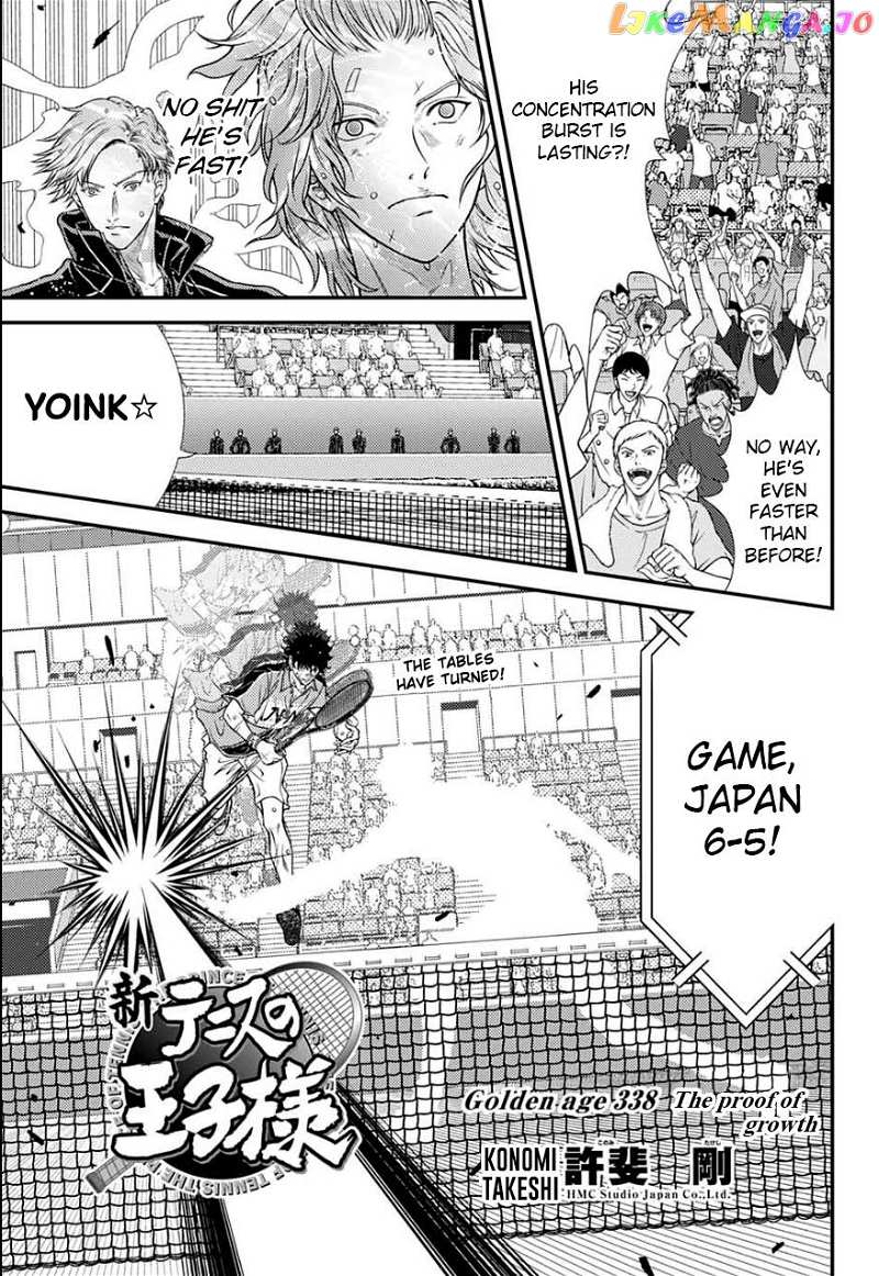 New Prince of Tennis chapter 338 - page 3