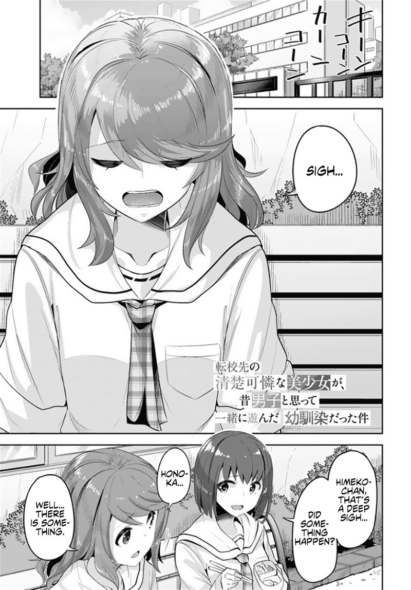 Tenkosaki: The Neat And Pretty Girl At My New School Is A Childhood Friend Of Mine Who I Thought Was A Boy chapter 8 - page 1