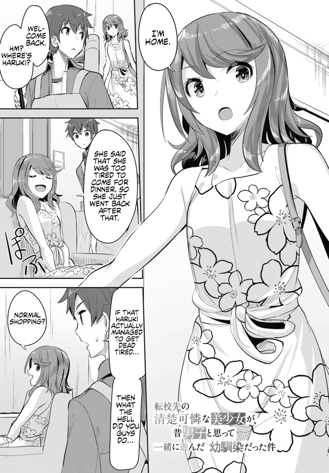 Tenkosaki: The Neat And Pretty Girl At My New School Is A Childhood Friend Of Mine Who I Thought Was A Boy chapter 9 - page 1