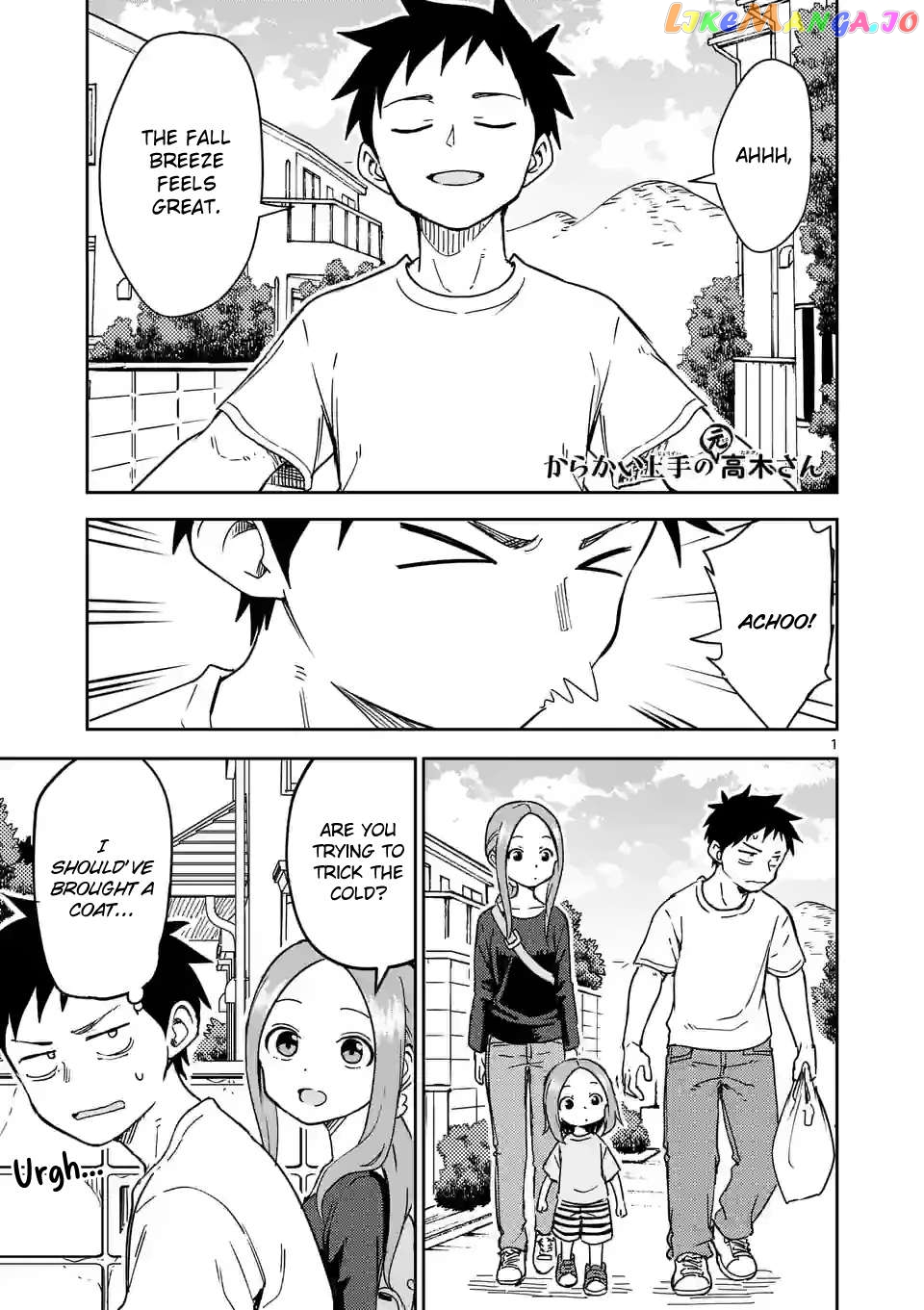 Karakai Jouzu no (Moto) Takagi-san Chapter 297 - page 1