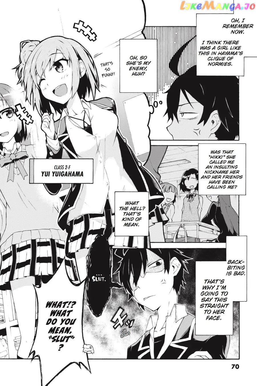 Yahari Ore no Seishun Rabukome wa Machigatte Iru. @ Comic chapter 3 - page 6