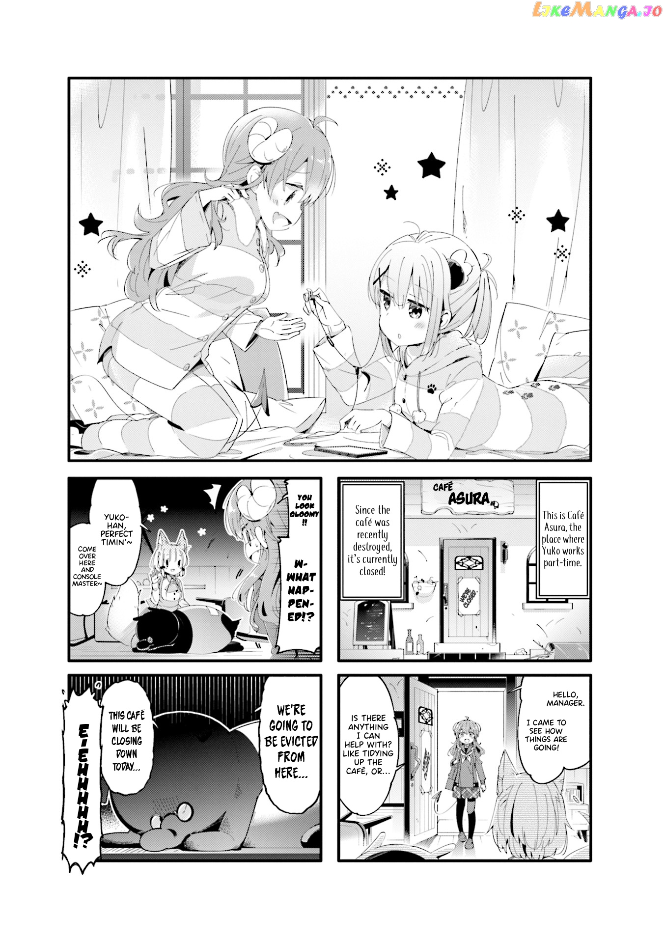 Machikado Mazoku chapter 60 - page 1