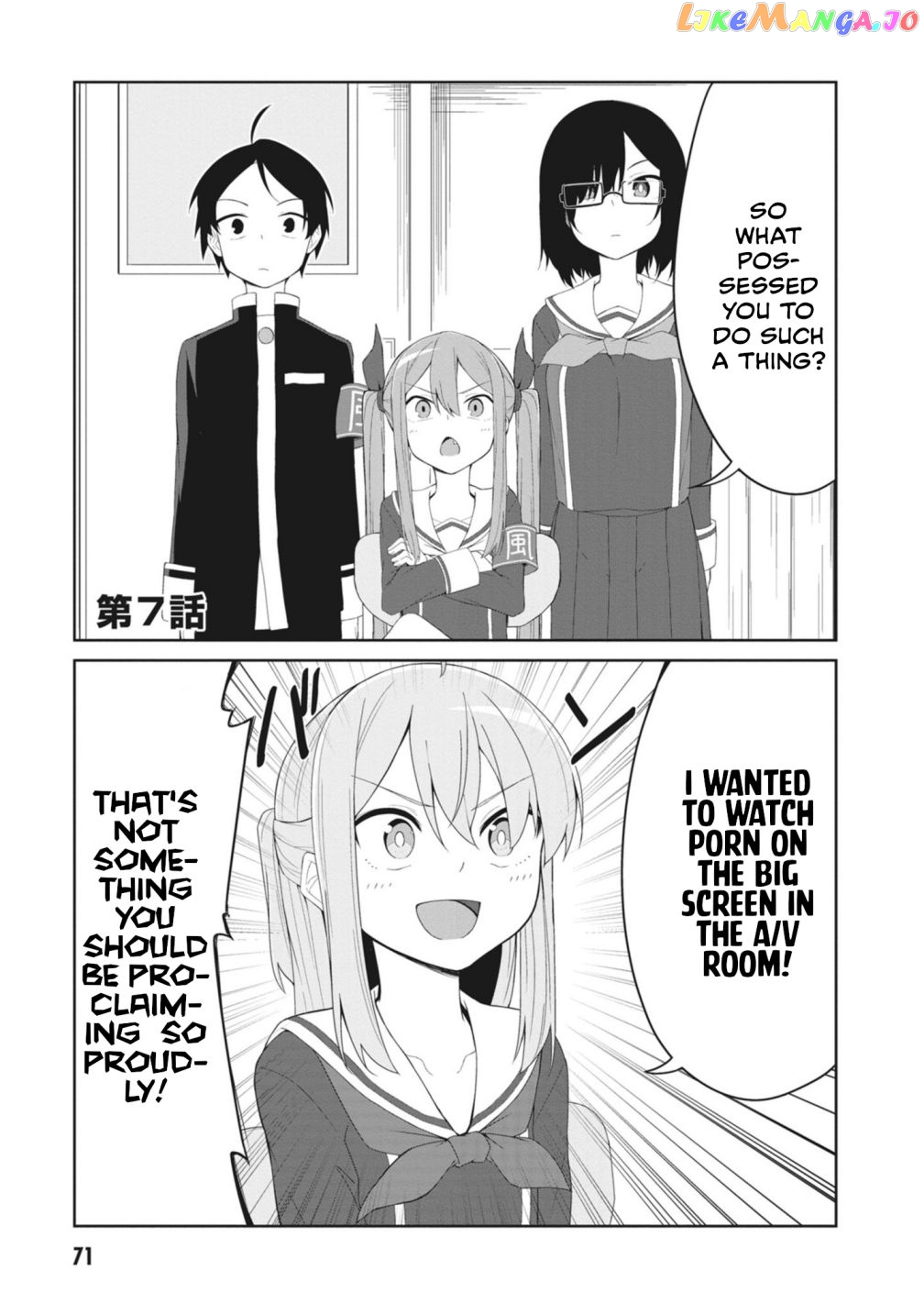 The Hella Weak Disciplinary Committee Chairman, Kaeri-chan chapter 7 - page 1