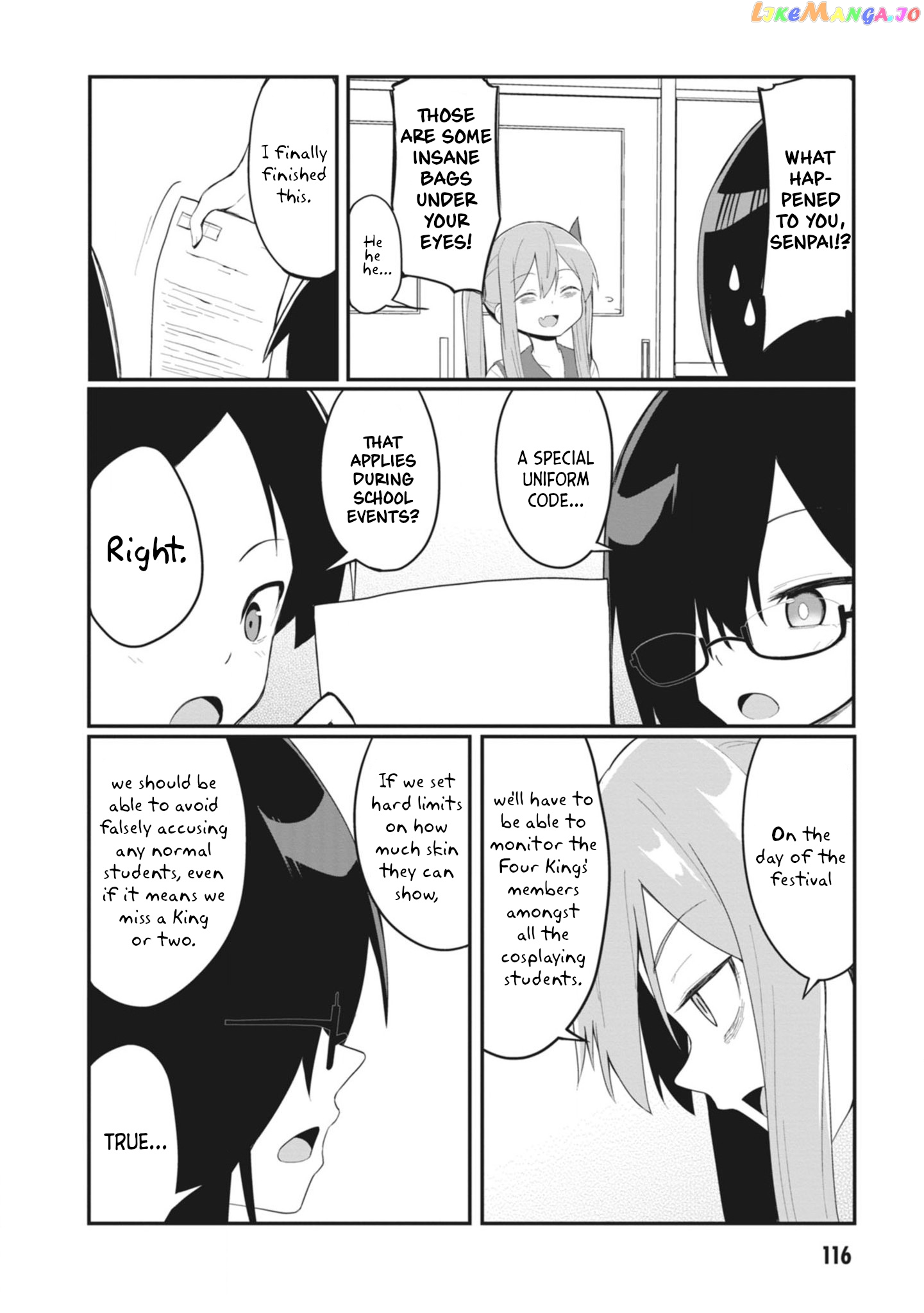 The Hella Weak Disciplinary Committee Chairman, Kaeri-chan chapter 24 - page 2