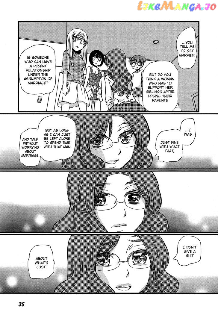 Kyou Kara Yonshimai chapter 11 - page 35