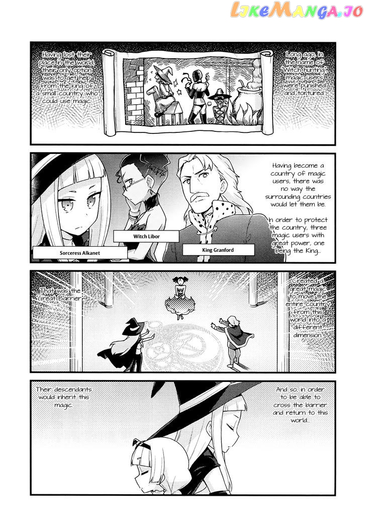 Majo to Houki to Kurobuchi Megane chapter 43 - page 1