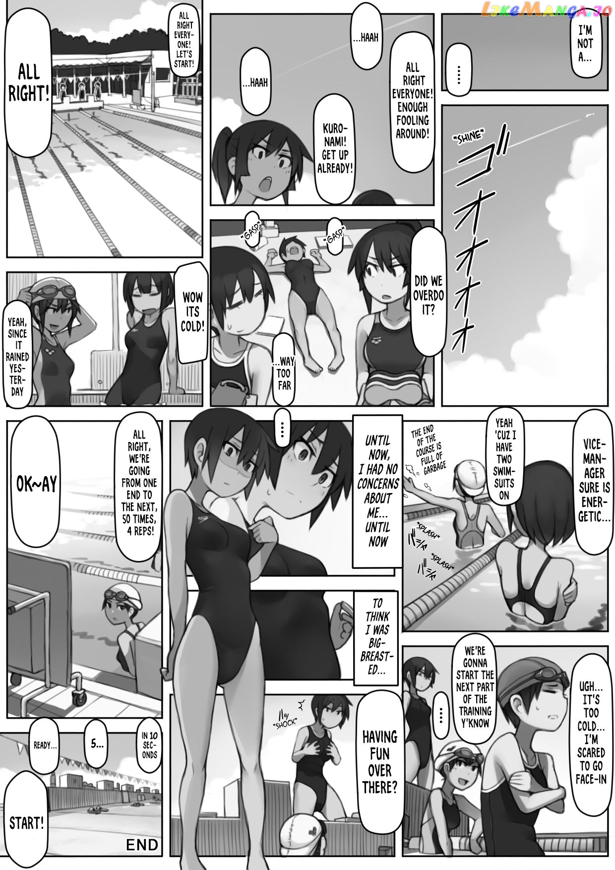 Kuronami-san of the Swimming Club chapter 1 - page 8
