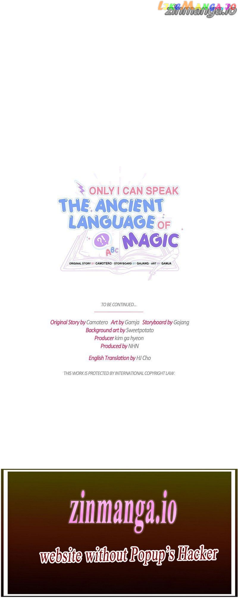 Only I Can Speak the Ancient Language of Magic Chapter 46 - page 69