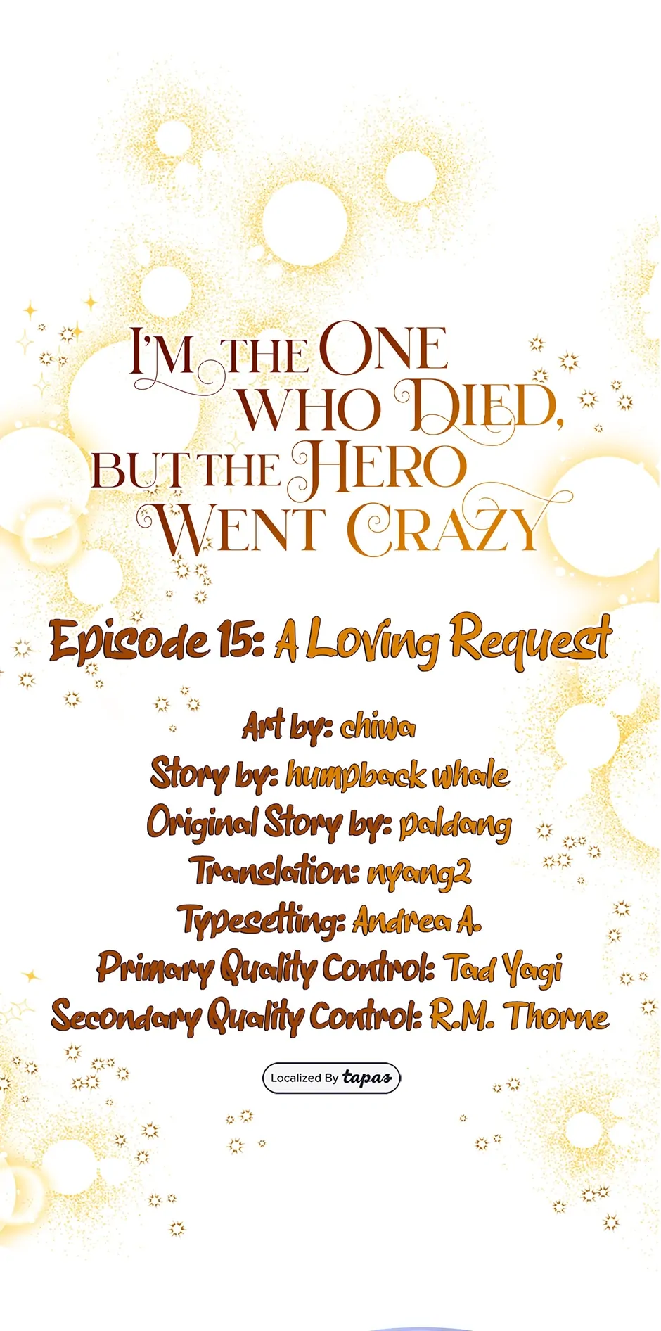 I'm the One Who Died, but the Hero Went Crazy Chapter 15 - page 1