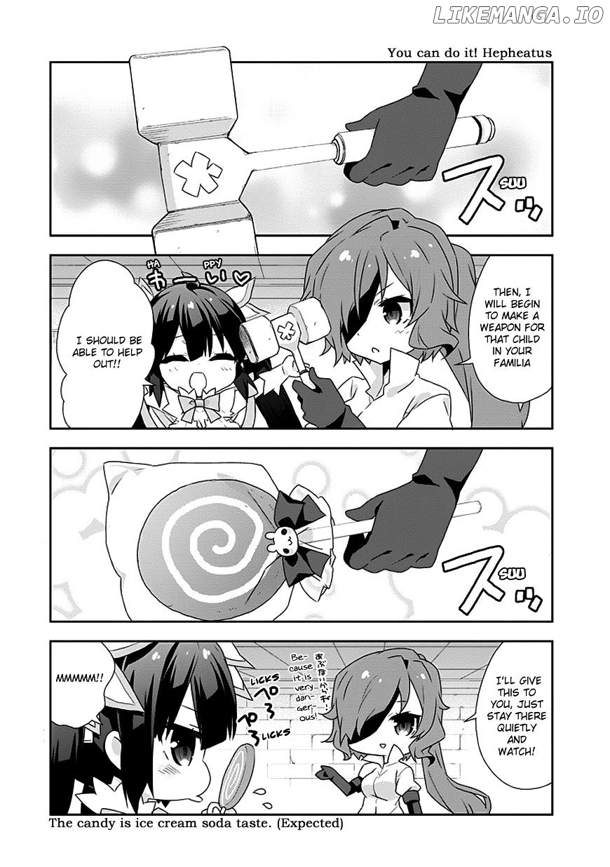 Dungeon ni Deai o Motomeru no wa Machigatte Iru Darou ka 4-koma - Kami-sama no Nichijou chapter 5 - page 4