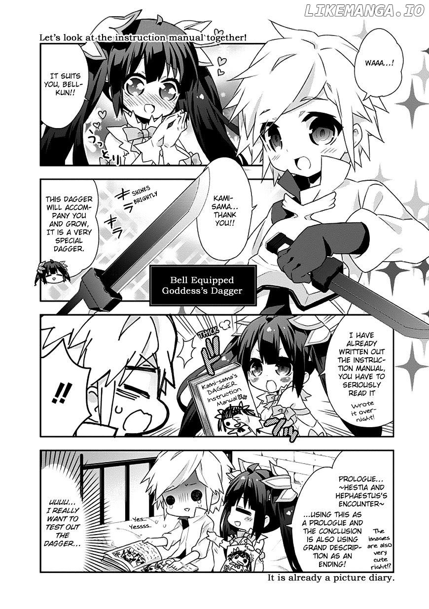 Dungeon ni Deai o Motomeru no wa Machigatte Iru Darou ka 4-koma - Kami-sama no Nichijou chapter 5 - page 5