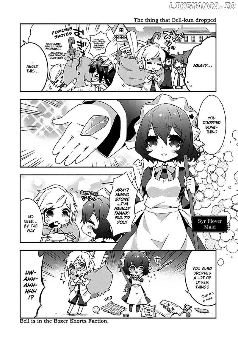 Dungeon ni Deai o Motomeru no wa Machigatte Iru Darou ka 4-koma - Kami-sama no Nichijou chapter 6 - page 2