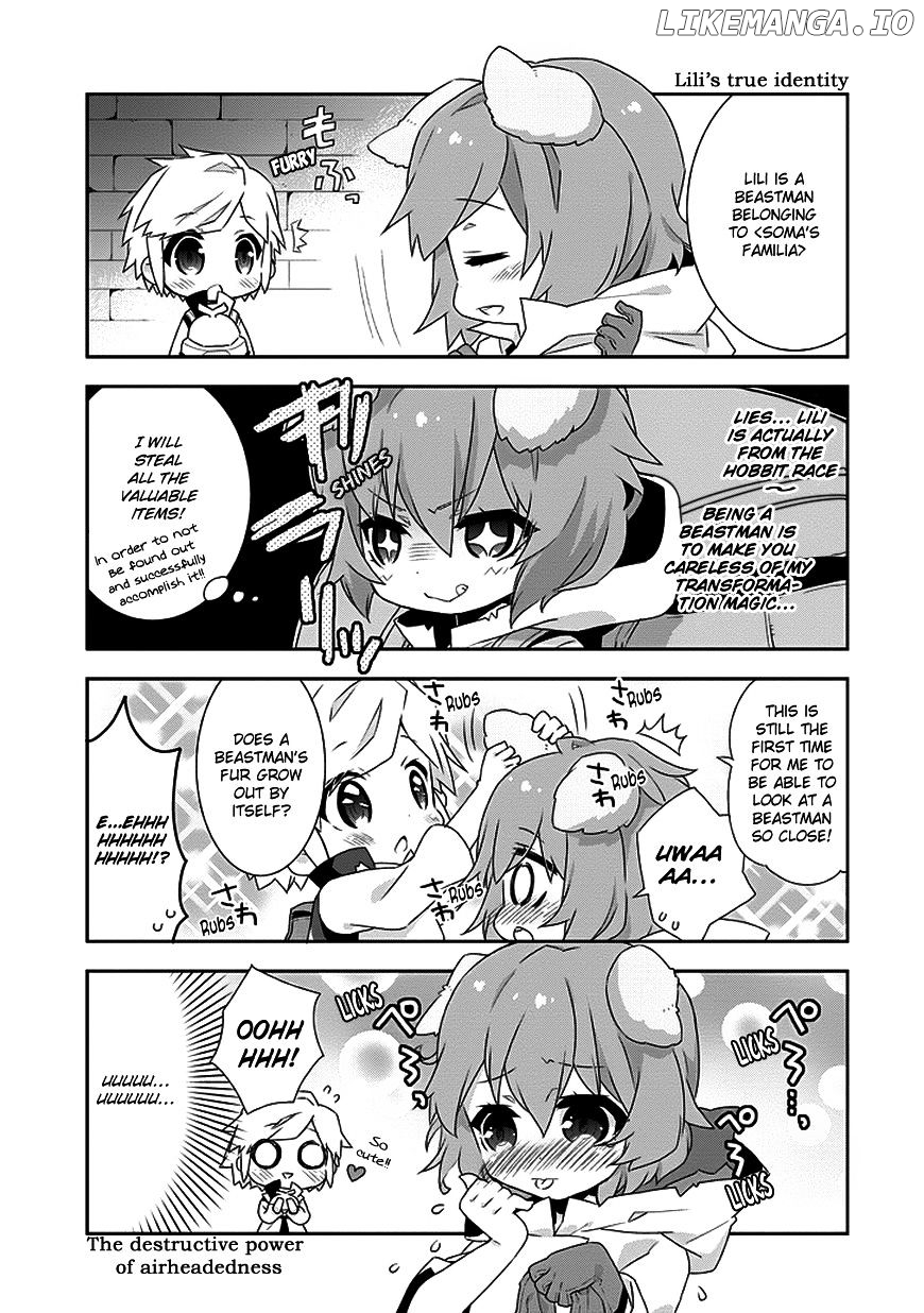 Dungeon ni Deai o Motomeru no wa Machigatte Iru Darou ka 4-koma - Kami-sama no Nichijou chapter 6 - page 5