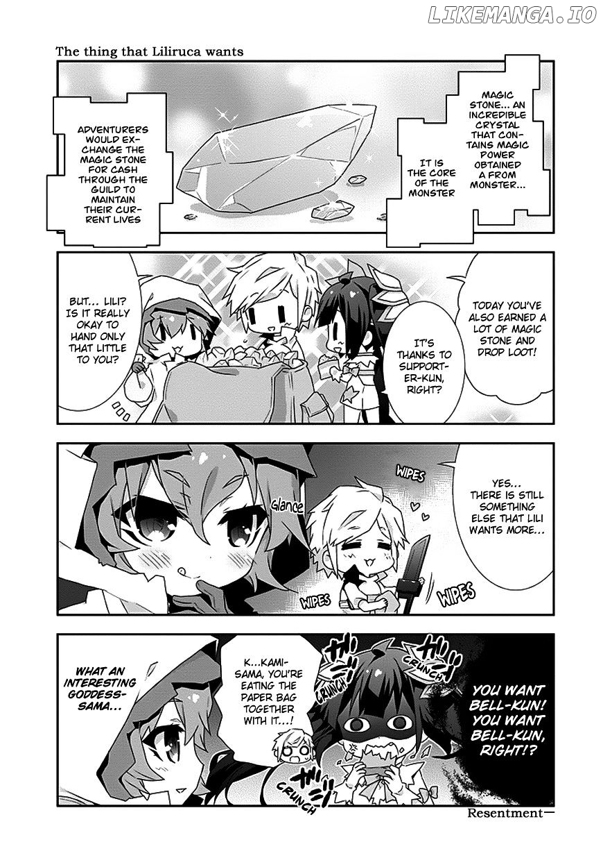 Dungeon ni Deai o Motomeru no wa Machigatte Iru Darou ka 4-koma - Kami-sama no Nichijou chapter 7 - page 3