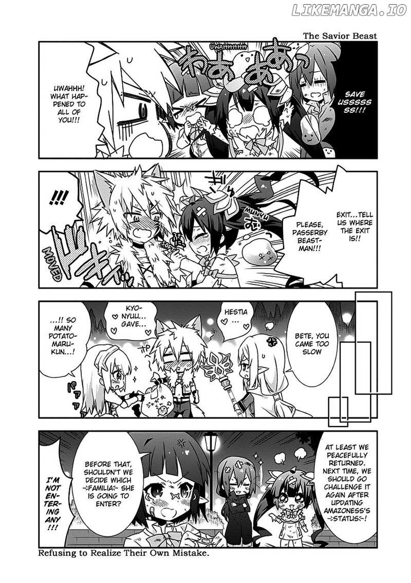 Dungeon ni Deai o Motomeru no wa Machigatte Iru Darou ka 4-koma - Kami-sama no Nichijou chapter 10 - page 9