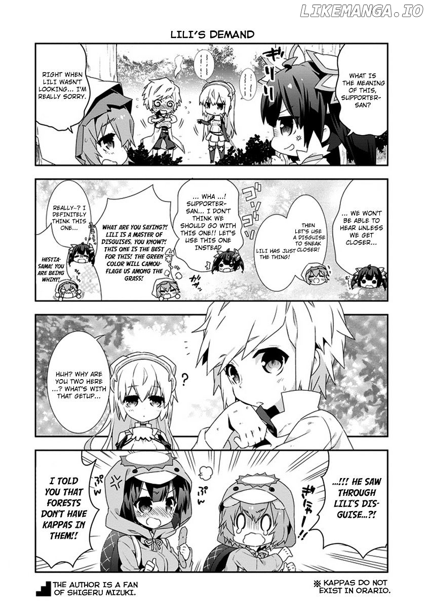 Dungeon ni Deai o Motomeru no wa Machigatte Iru Darou ka 4-koma - Kami-sama no Nichijou chapter 11 - page 6