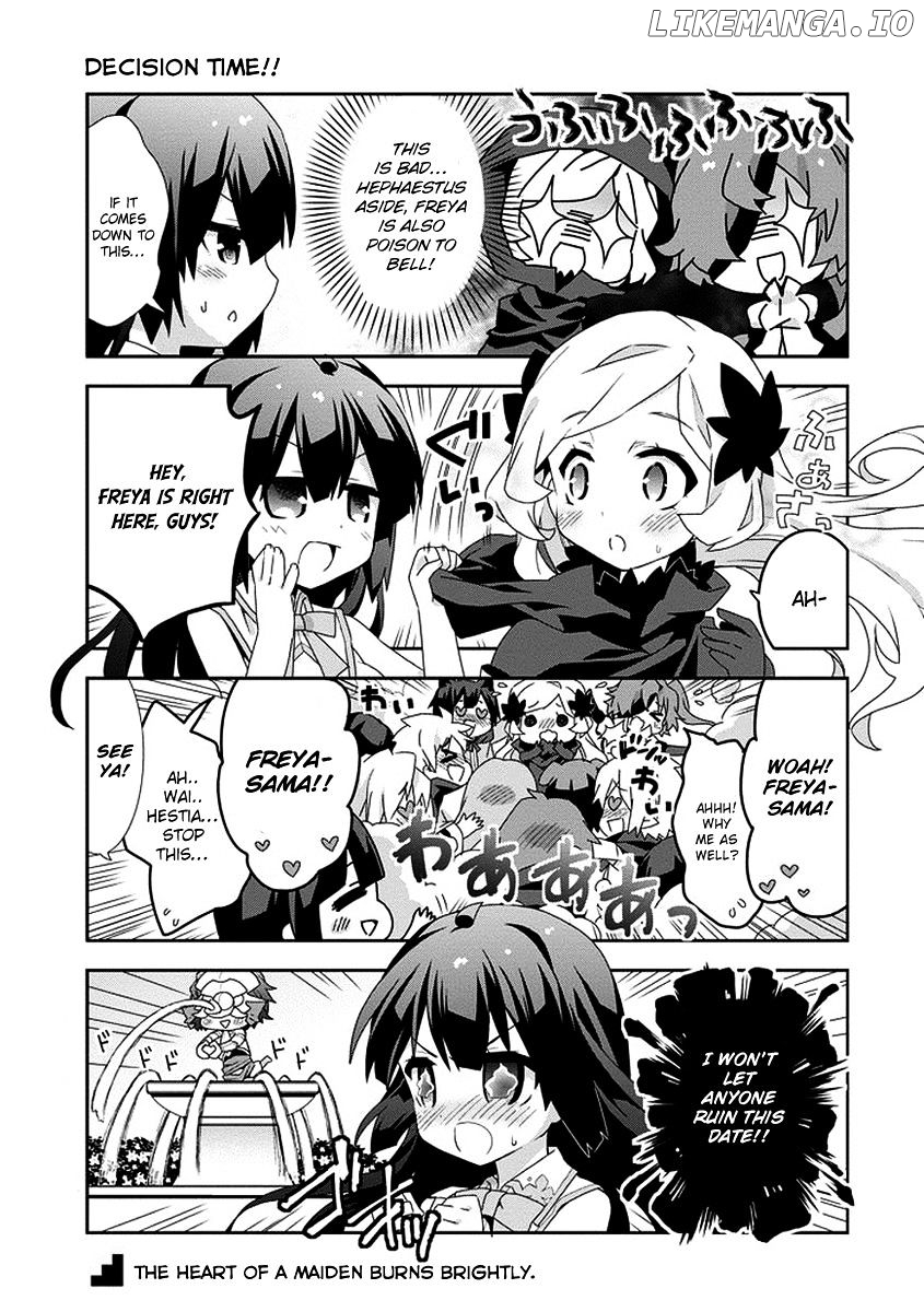 Dungeon ni Deai o Motomeru no wa Machigatte Iru Darou ka 4-koma - Kami-sama no Nichijou chapter 14 - page 5