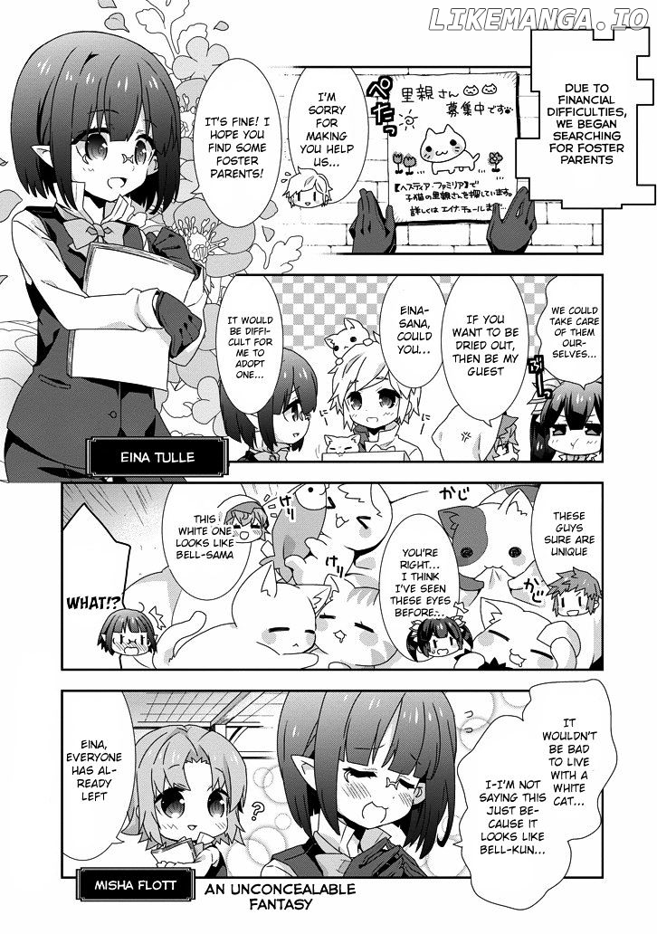 Dungeon ni Deai o Motomeru no wa Machigatte Iru Darou ka 4-koma - Kami-sama no Nichijou chapter 15 - page 9