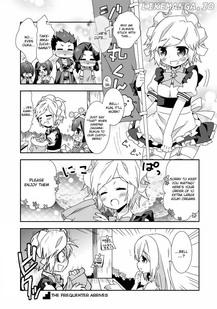 Dungeon ni Deai o Motomeru no wa Machigatte Iru Darou ka 4-koma - Kami-sama no Nichijou chapter 16 - page 9