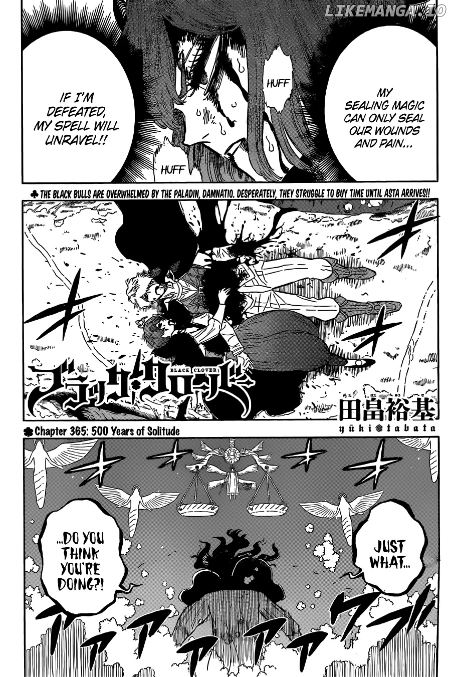 Black Clover chapter 365 - page 1