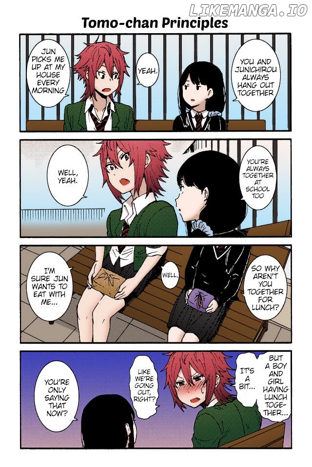 Tomo-Chan Wa Onnanoko (Fan Colored) chapter 2 - page 2