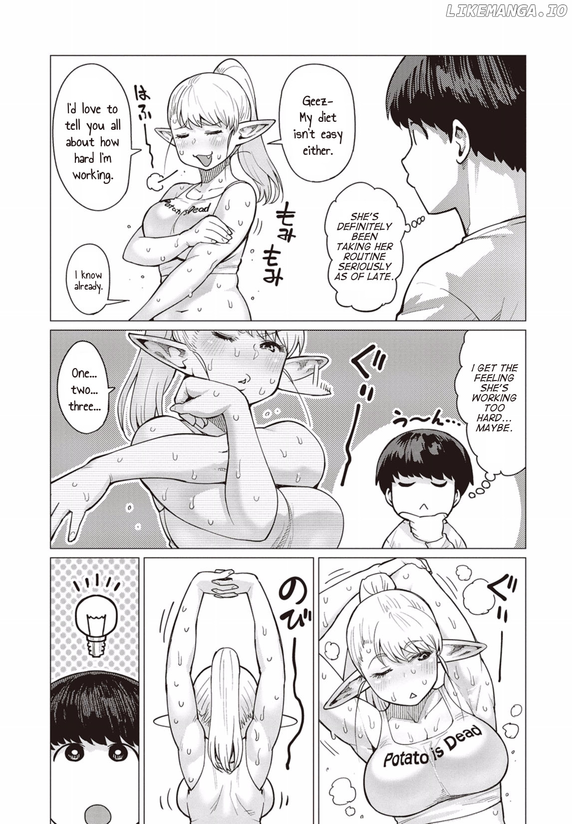 Elf-San wa Yaserarenai. chapter 12 - page 4