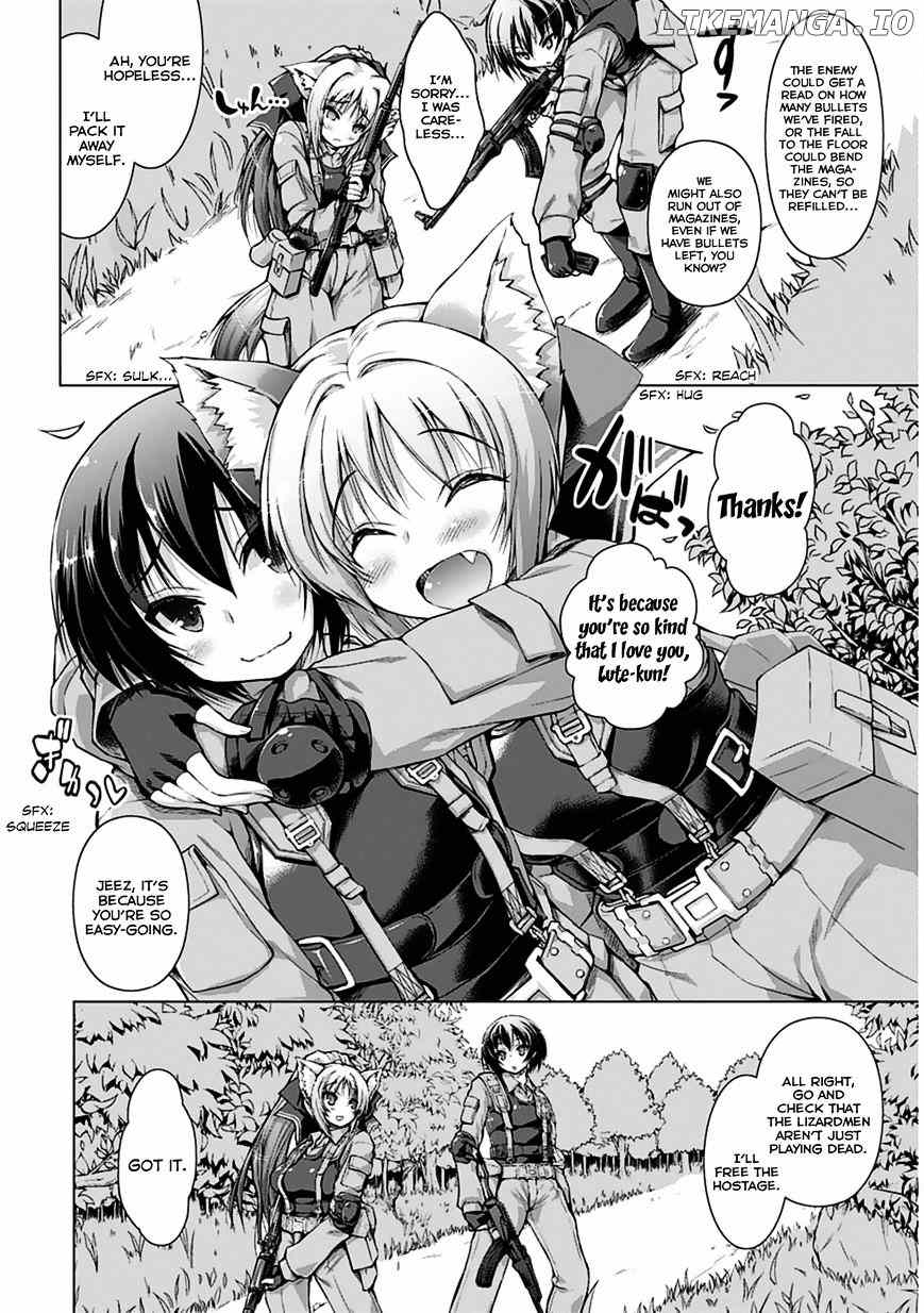 Gunota Ga Mahou Sekai Ni Tensei Shitara, Gendai Heiki De Guntai Harem O Tsukucchaimashita! chapter 1 - page 14