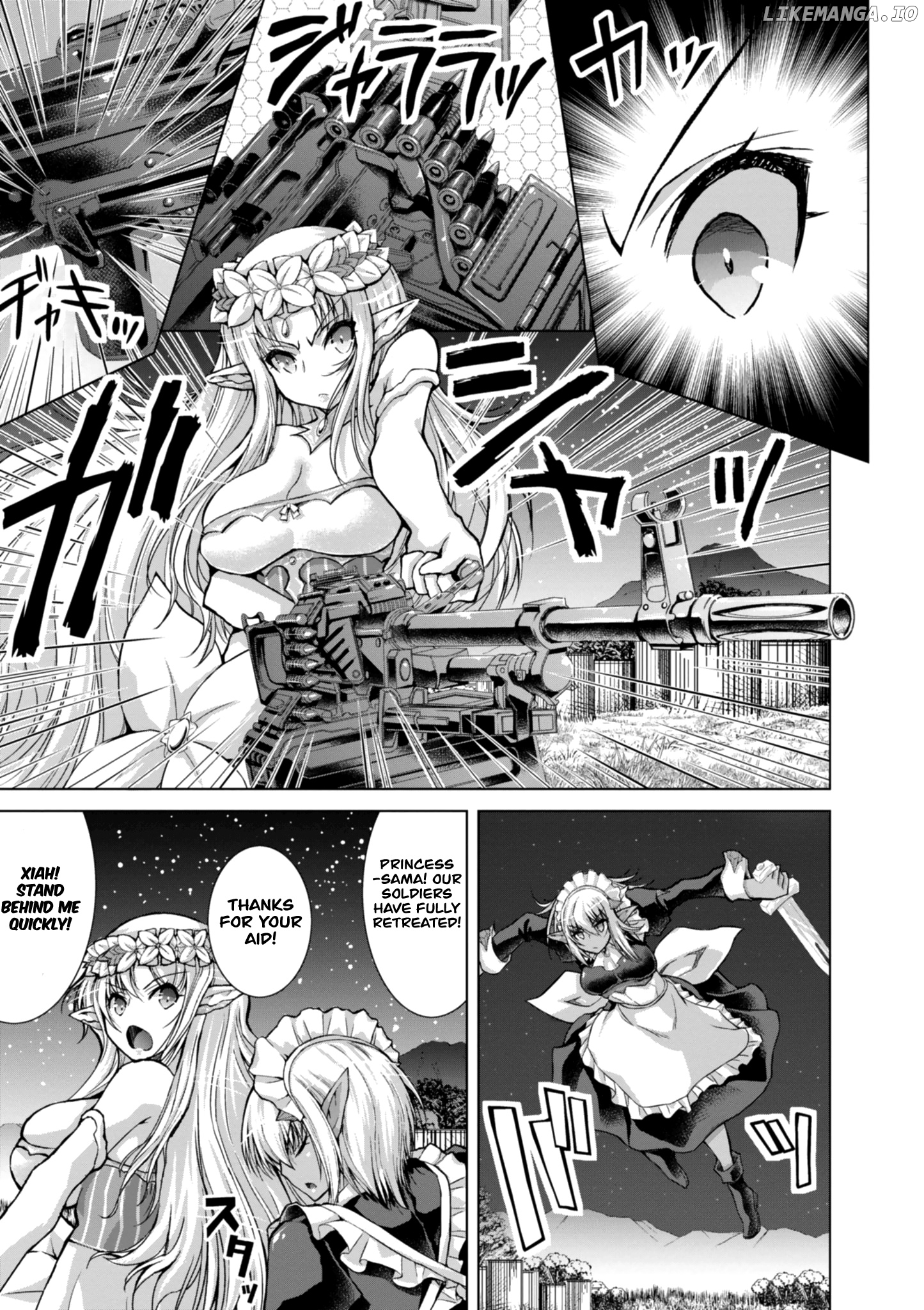 Gunota Ga Mahou Sekai Ni Tensei Shitara, Gendai Heiki De Guntai Harem O Tsukucchaimashita! chapter 37 - page 18