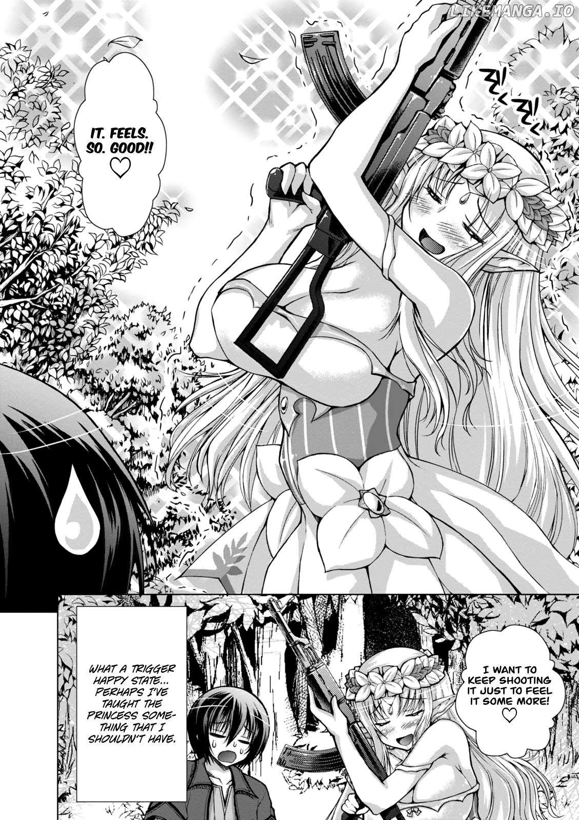 Gunota Ga Mahou Sekai Ni Tensei Shitara, Gendai Heiki De Guntai Harem O Tsukucchaimashita! chapter 31 - page 4