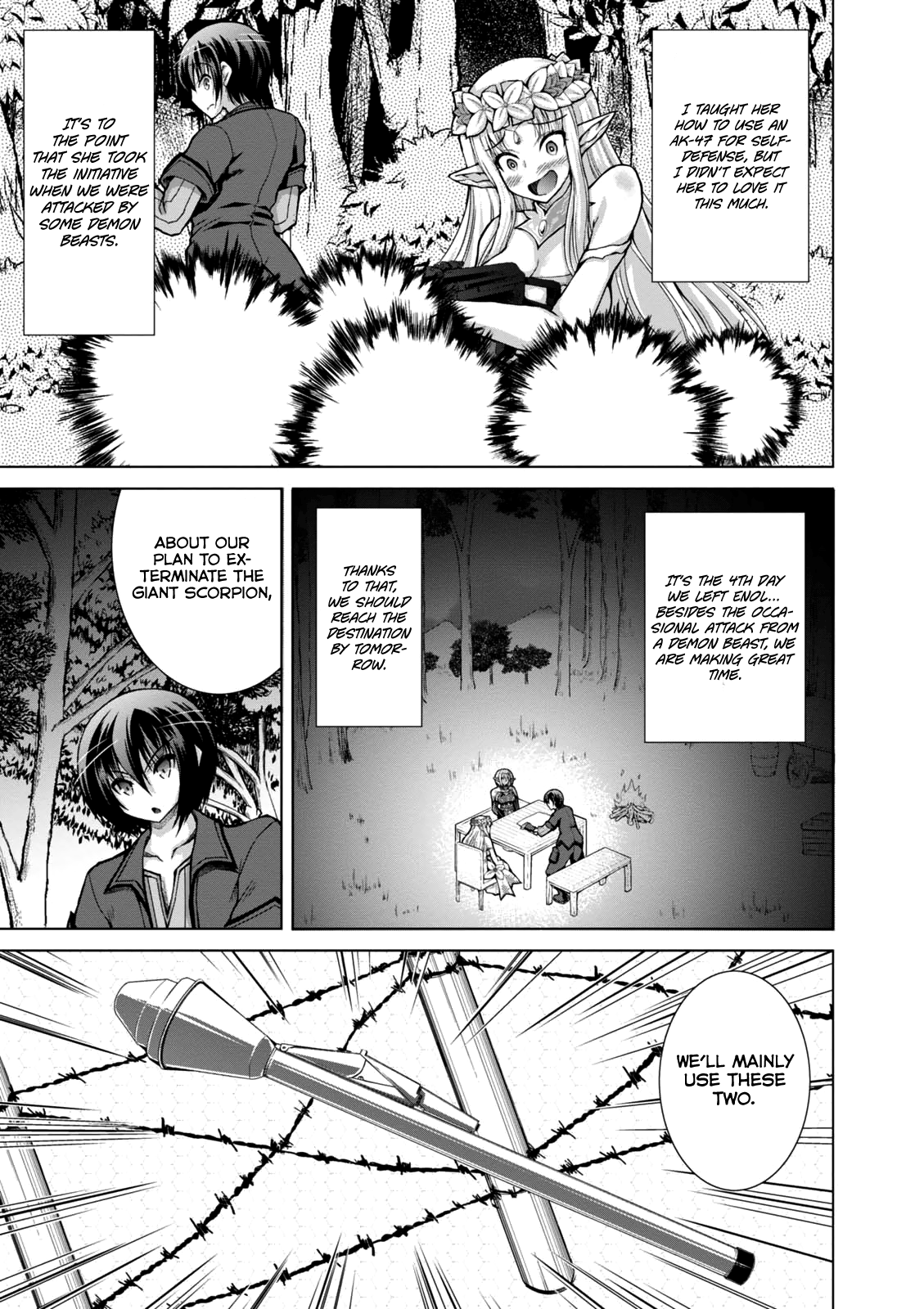 Gunota Ga Mahou Sekai Ni Tensei Shitara, Gendai Heiki De Guntai Harem O Tsukucchaimashita! chapter 31 - page 5