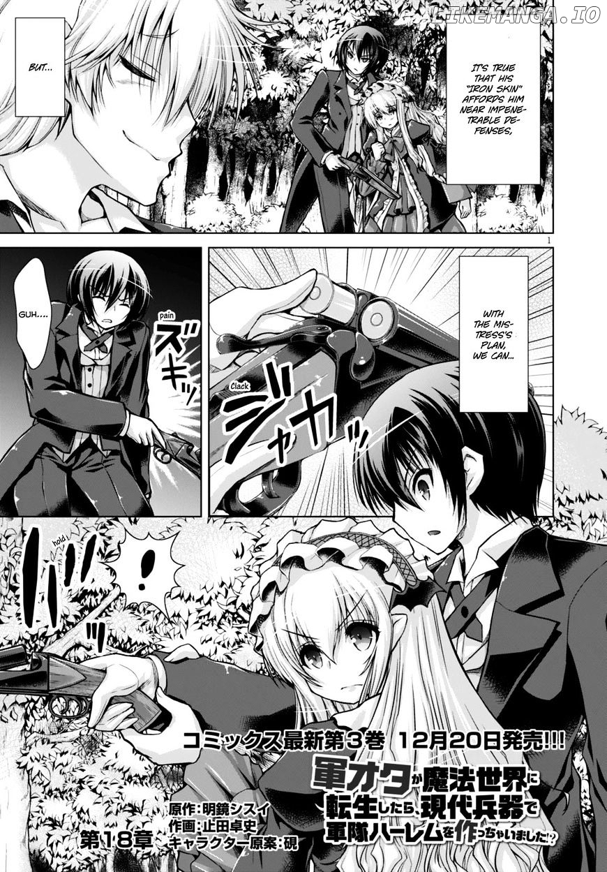 Gunota Ga Mahou Sekai Ni Tensei Shitara, Gendai Heiki De Guntai Harem O Tsukucchaimashita! chapter 18 - page 2