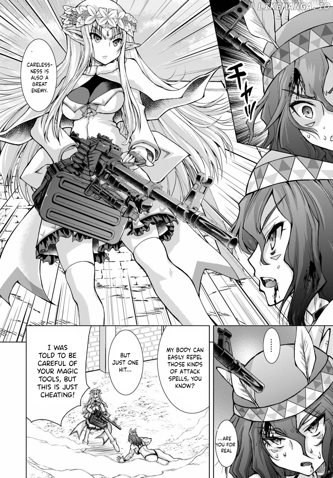 Gunota Ga Mahou Sekai Ni Tensei Shitara, Gendai Heiki De Guntai Harem O Tsukucchaimashita! Chapter 66 - page 13