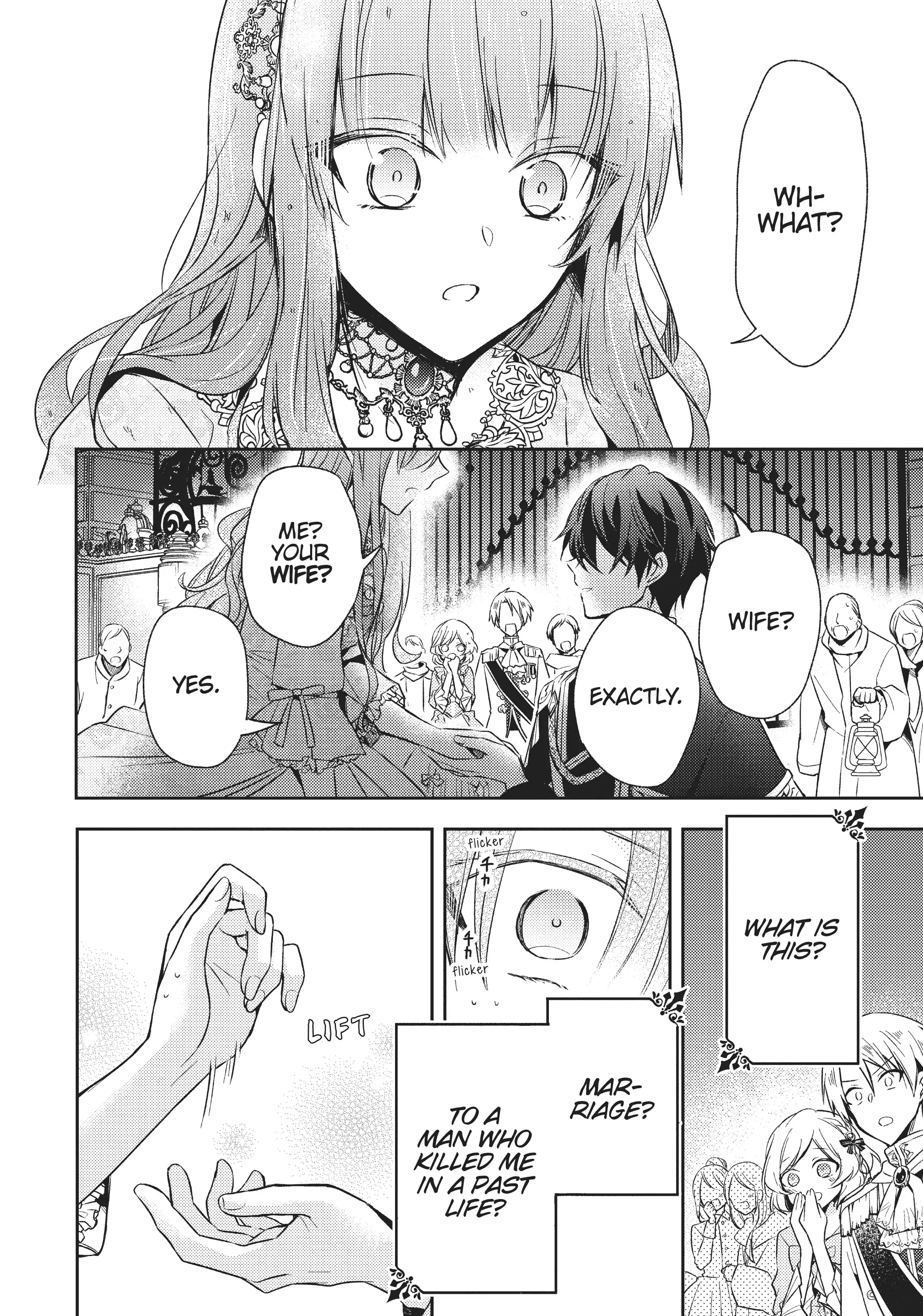 Loop 7-kaime no Akuyaku Reijou wa, Moto Tekikoku de Juukimama na Hanayome Seikatsu o Mankitsu Suru Chapter 1 - page 43