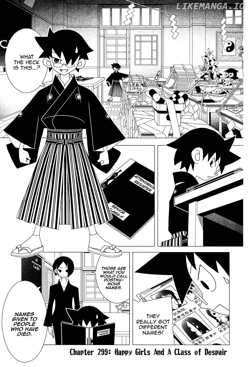 Sayonara Zetsubou Sensei chapter 299 - page 1