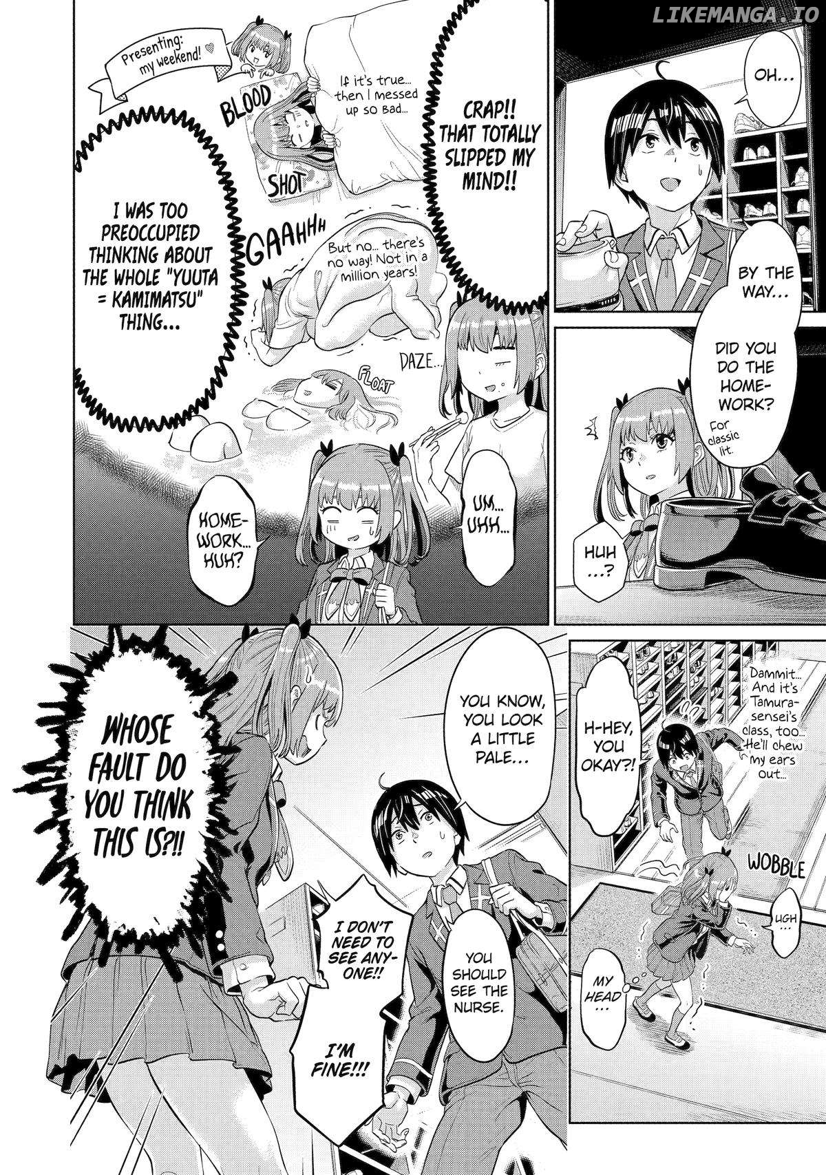 Koukousei WEB Sakka no Mote Seikatsu "Anta ga Kami Sakka na Wakenai desho" to Boku wo Futta Osananajimi ga Koukaishiteru kedo Mou Osoi Chapter 7 - page 6