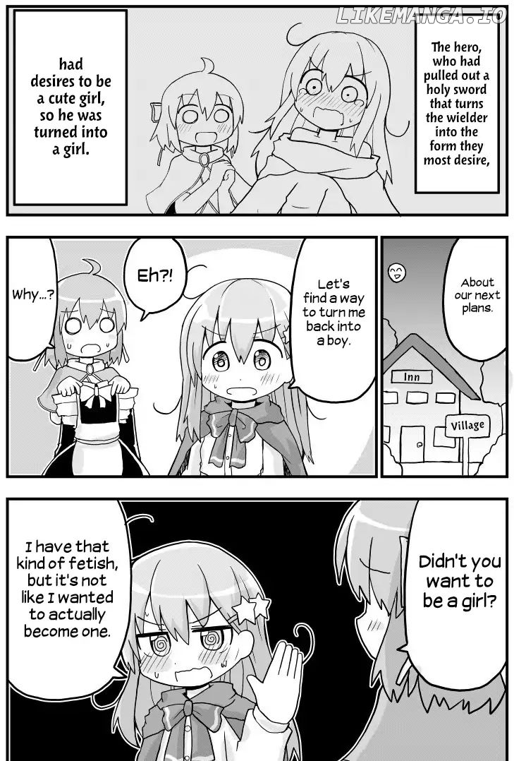 A Manga About a Hero who Pulled Out the Holy Sword and Became a Girl chapter 2 - page 2