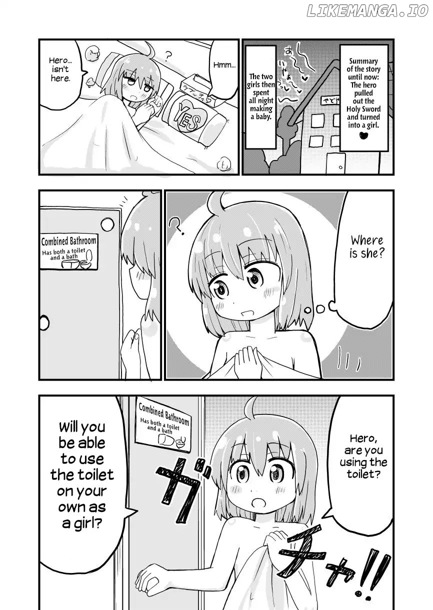 A Manga About a Hero who Pulled Out the Holy Sword and Became a Girl chapter 3 - page 1