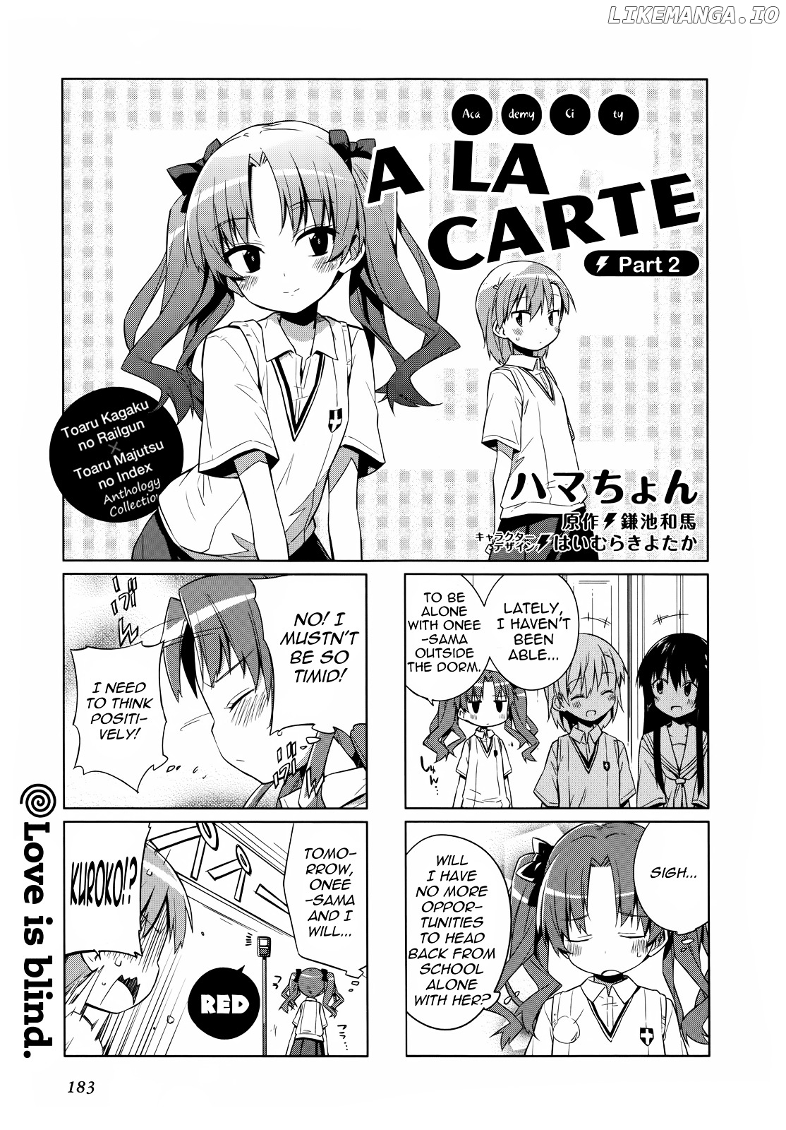 4-koma Koushiki Anthology - Toaru Kagaku no Railgun x Toaru Majutsu no Index chapter 8 - page 1