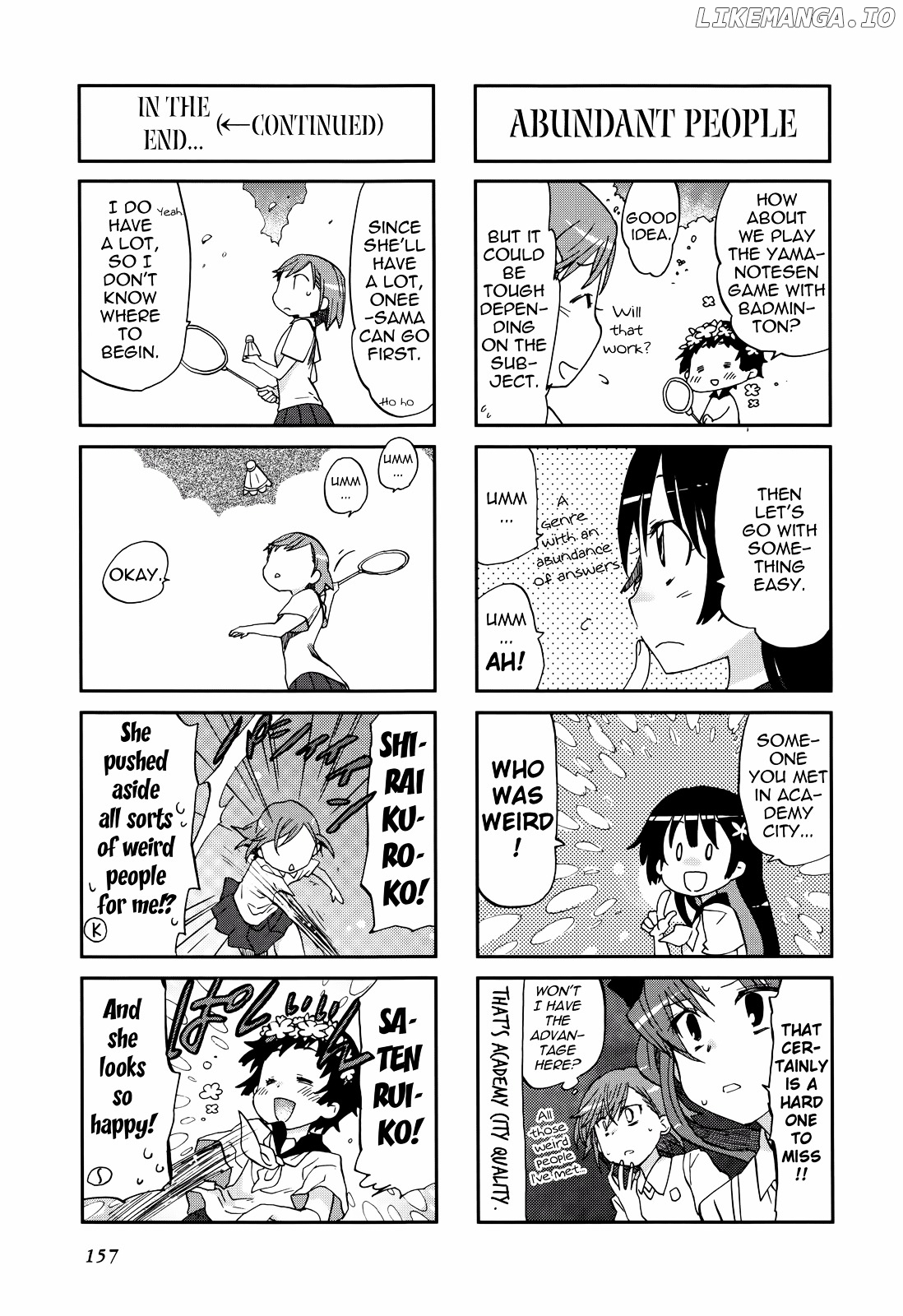 4-koma Koushiki Anthology - Toaru Kagaku no Railgun x Toaru Majutsu no Index chapter 9 - page 5