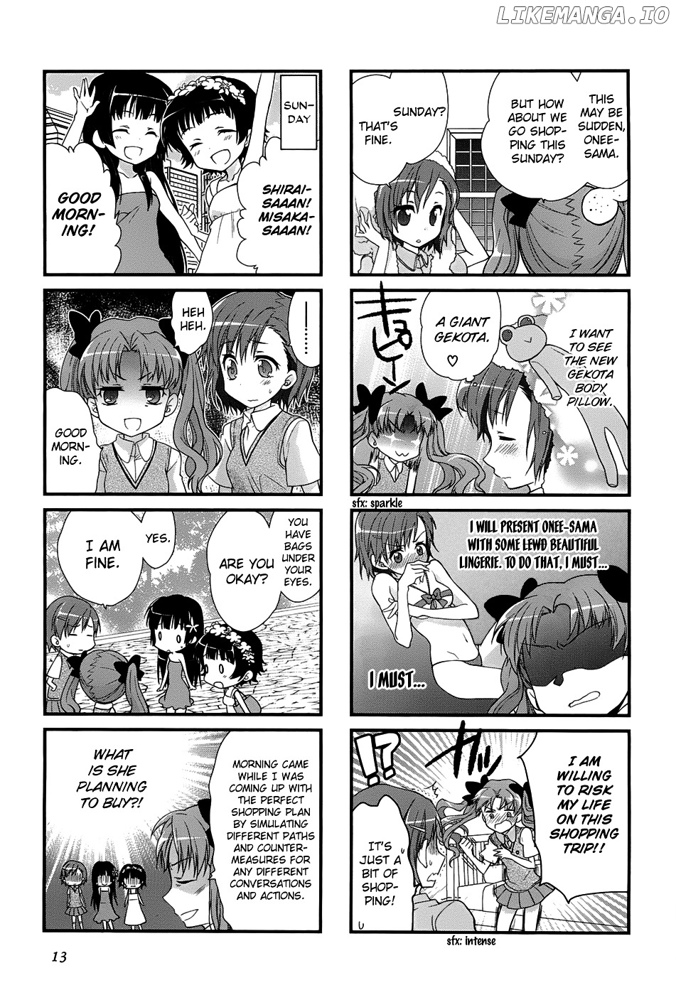 4-koma Koushiki Anthology - Toaru Kagaku no Railgun x Toaru Majutsu no Index chapter 14 - page 4