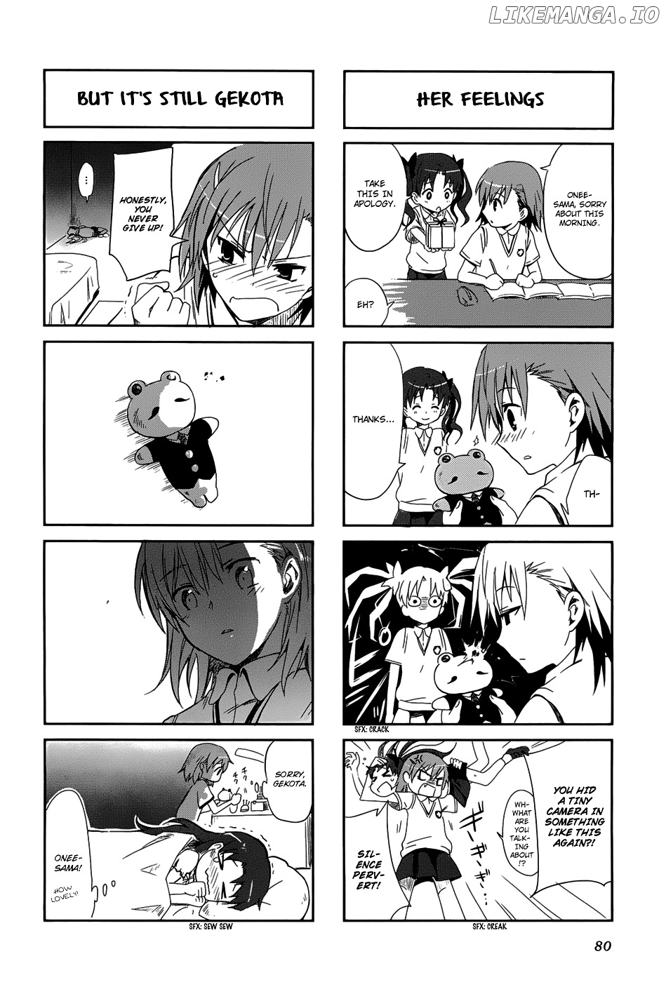 4-koma Koushiki Anthology - Toaru Kagaku no Railgun x Toaru Majutsu no Index chapter 22 - page 7