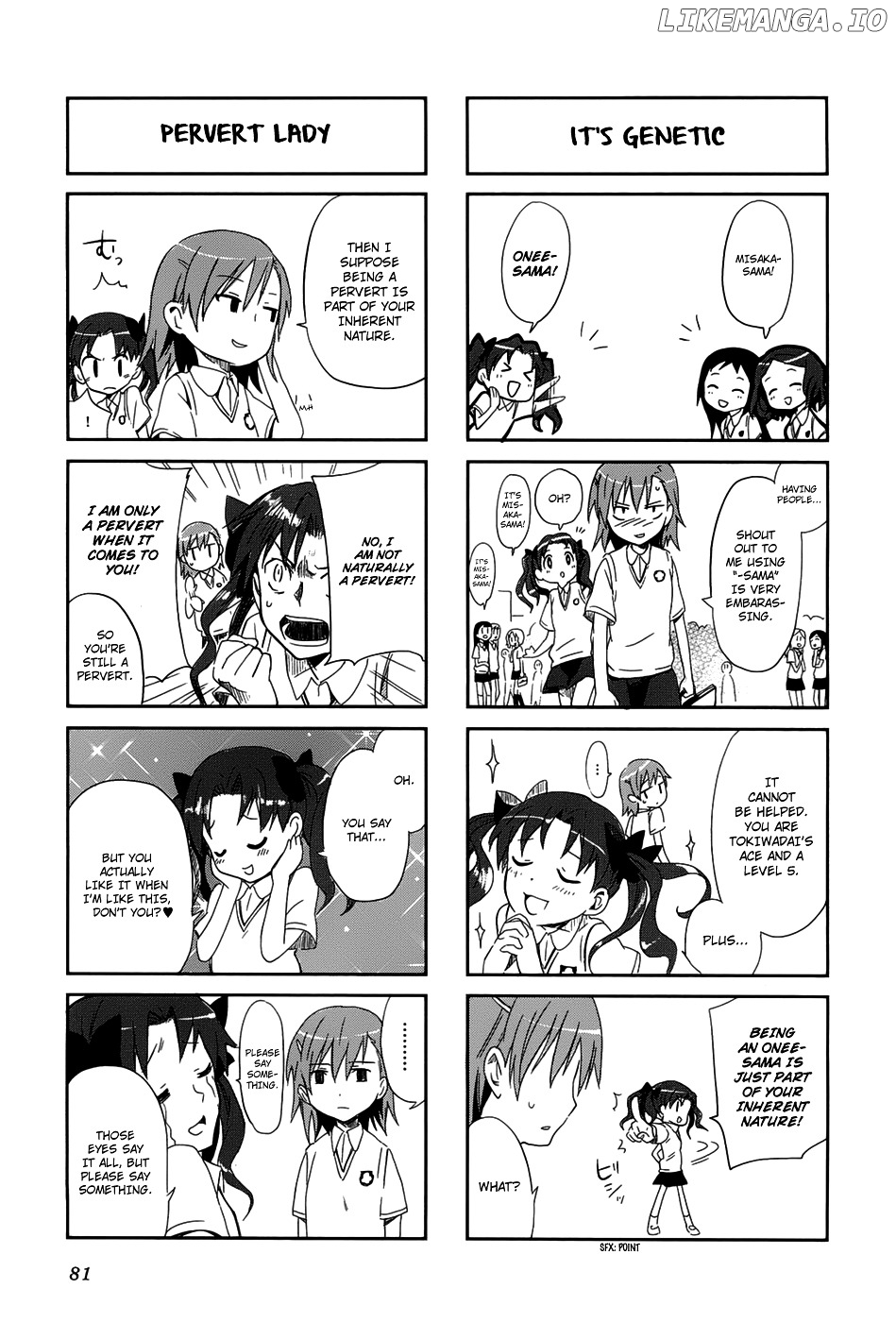 4-koma Koushiki Anthology - Toaru Kagaku no Railgun x Toaru Majutsu no Index chapter 22 - page 8