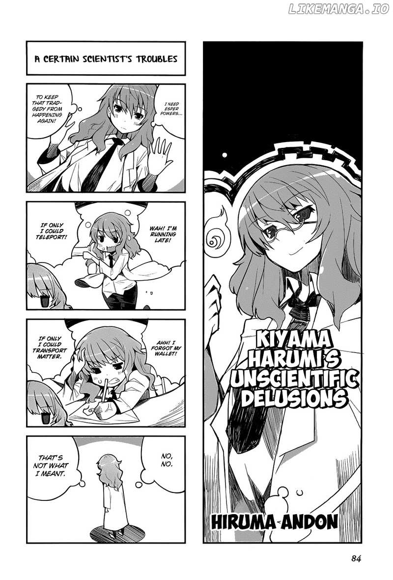 4-koma Koushiki Anthology - Toaru Kagaku no Railgun x Toaru Majutsu no Index chapter 23 - page 3