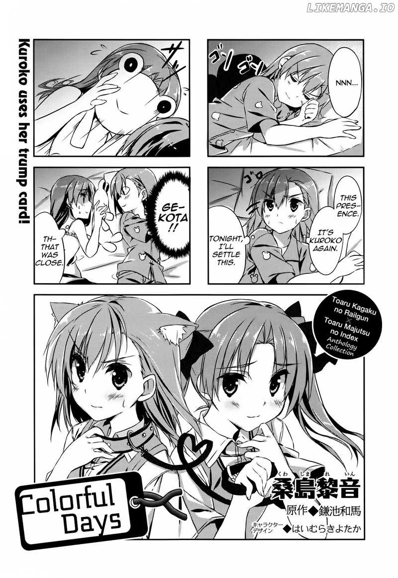 4-koma Koushiki Anthology - Toaru Kagaku no Railgun x Toaru Majutsu no Index chapter 29 - page 1