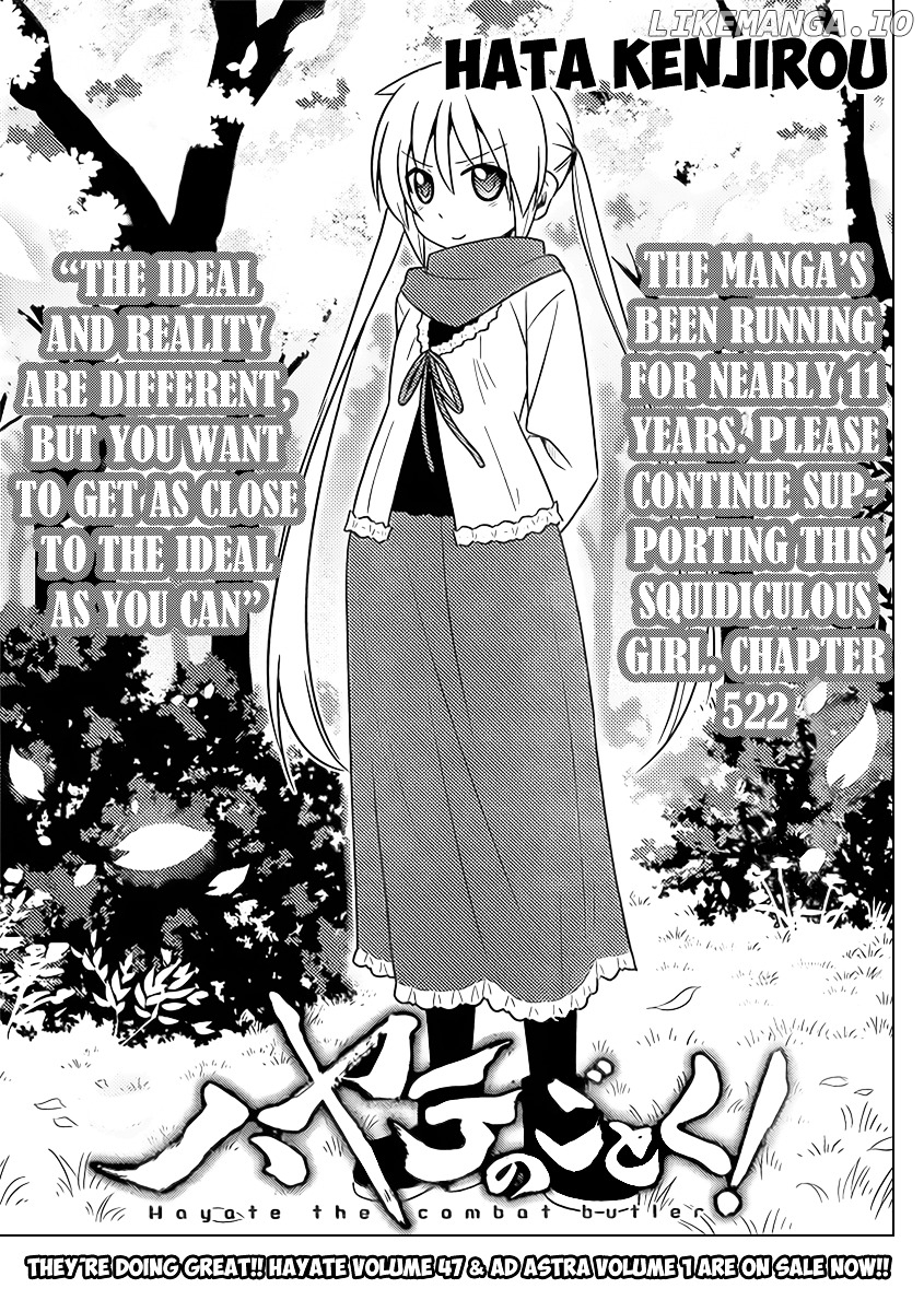 Hayate no Gotoku! chapter 522 - page 1