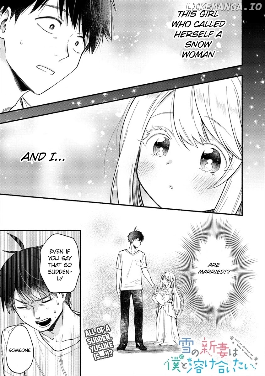 Yuki No Niiduma Wa Boku To Tokeaitai chapter 2 - page 1