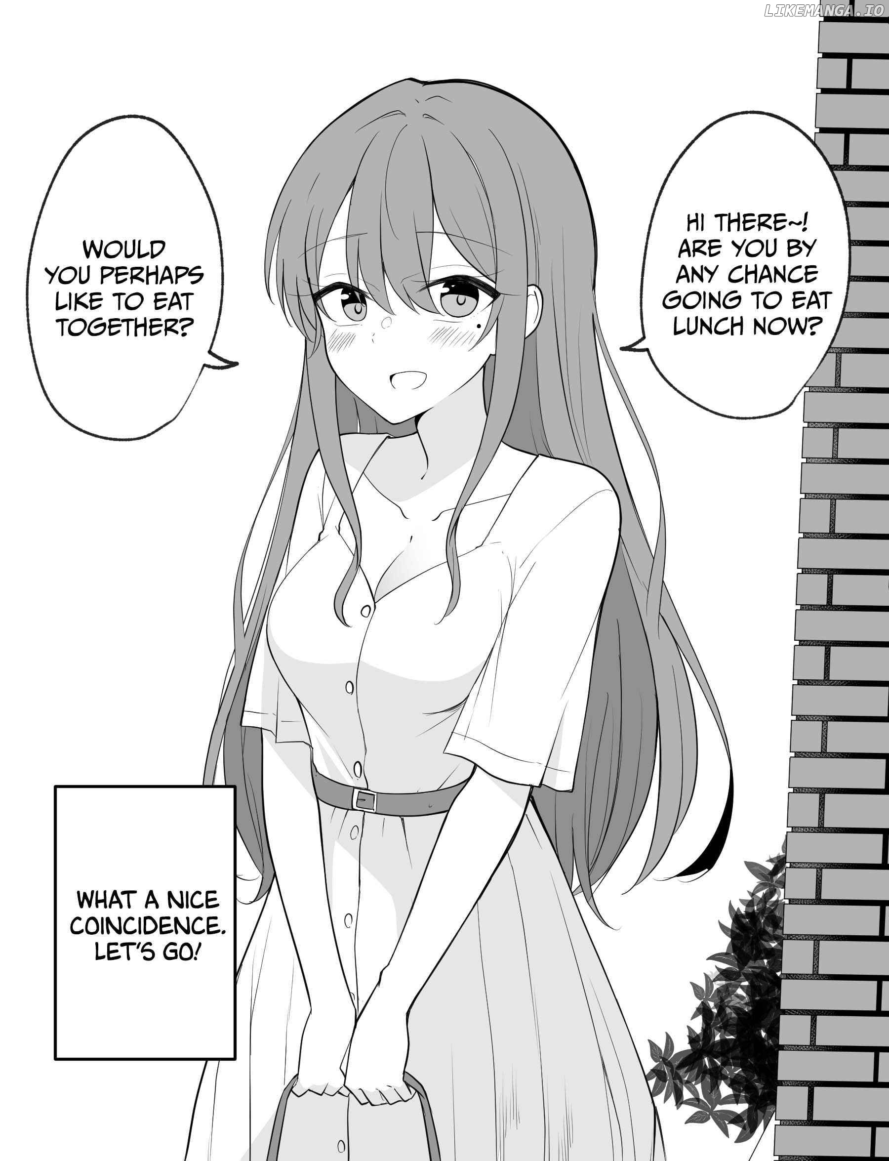 A girl who seems like a yandere but isn't actually yandere, but is a little bit yandere Chapter 4 - page 1