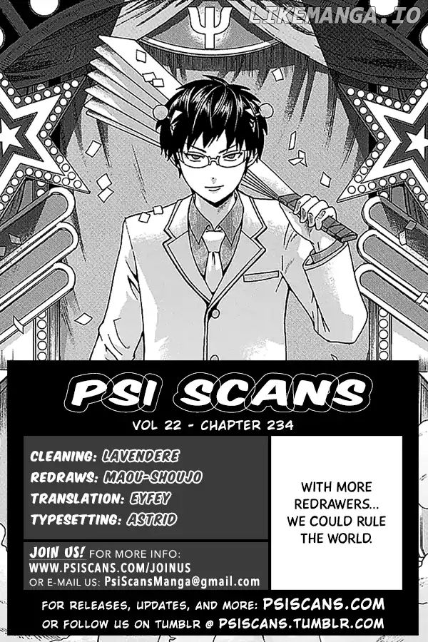 Saiki Kusuo No Sainan chapter 234 - page 1