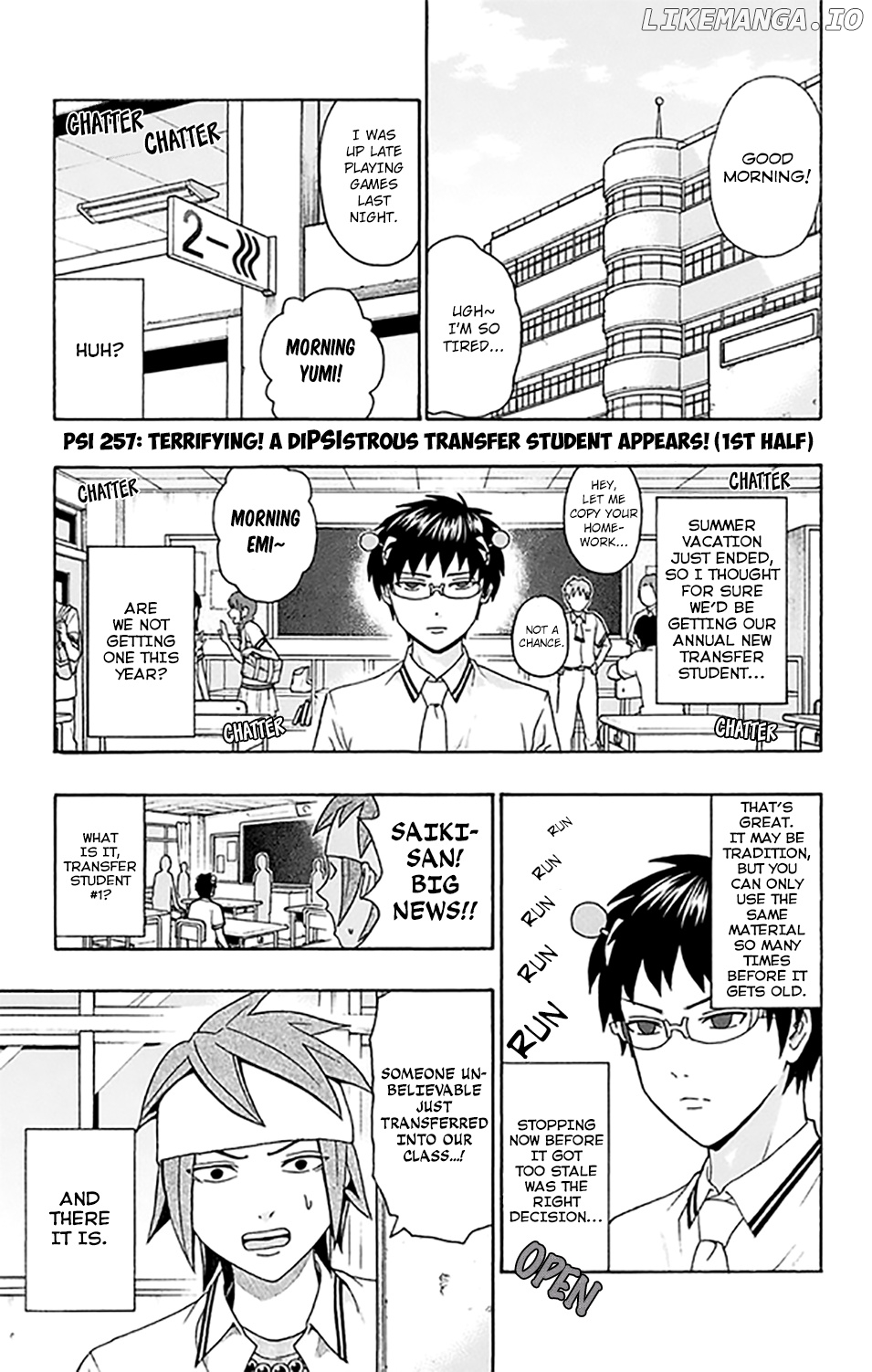 Saiki Kusuo No Sainan chapter 257 - page 2