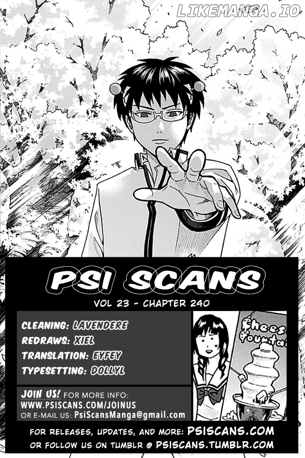 Saiki Kusuo No Sainan chapter 240 - page 1